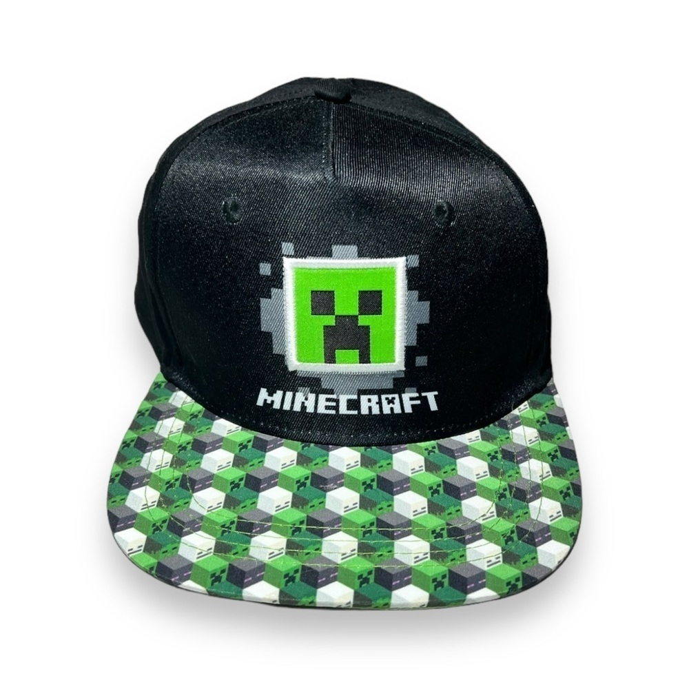 Minecraft Kid’s SnapBack Creeper Face Hat Size OSFM